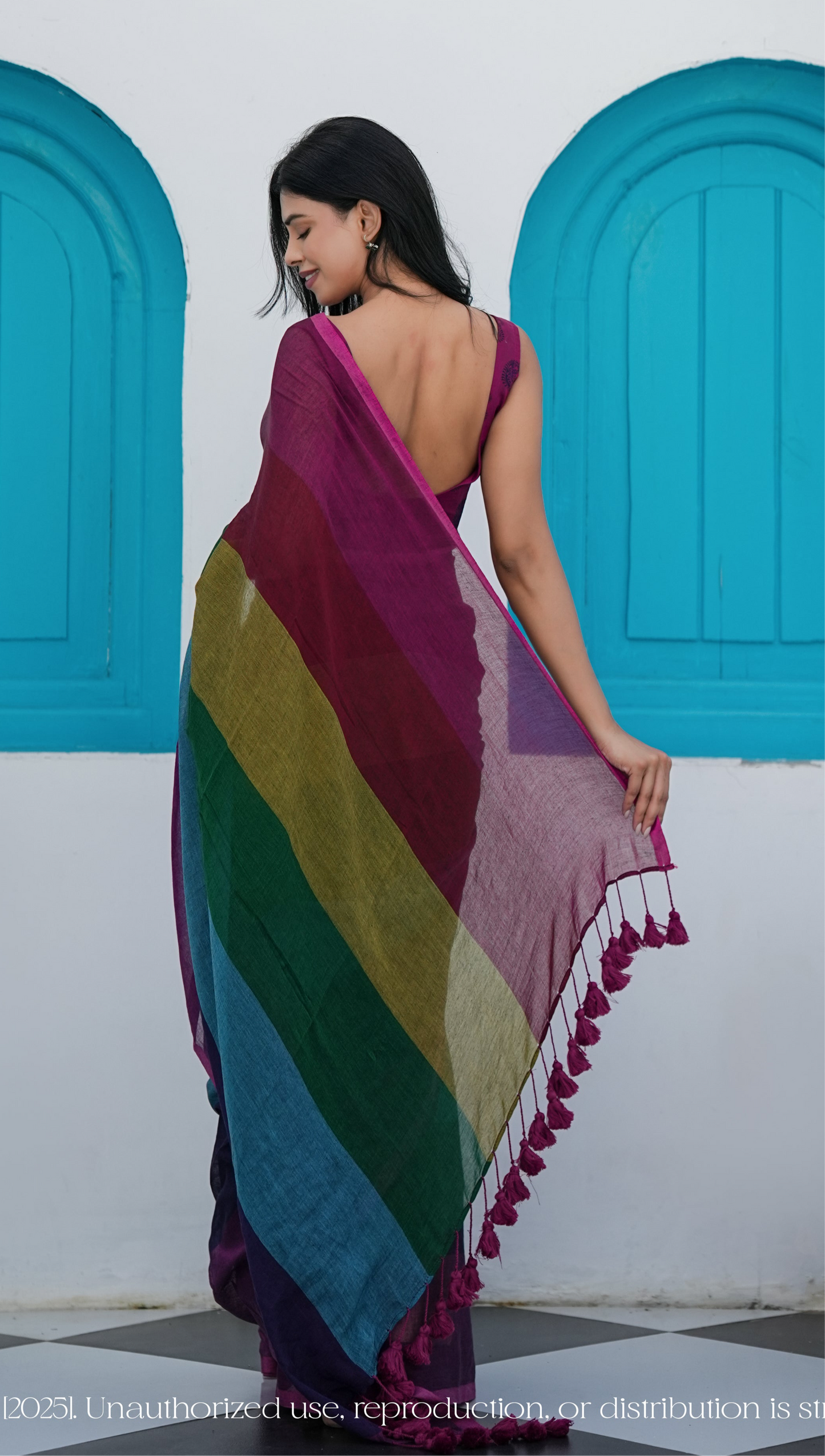 Mul Cotton Sarees Rainbow Series - Prism