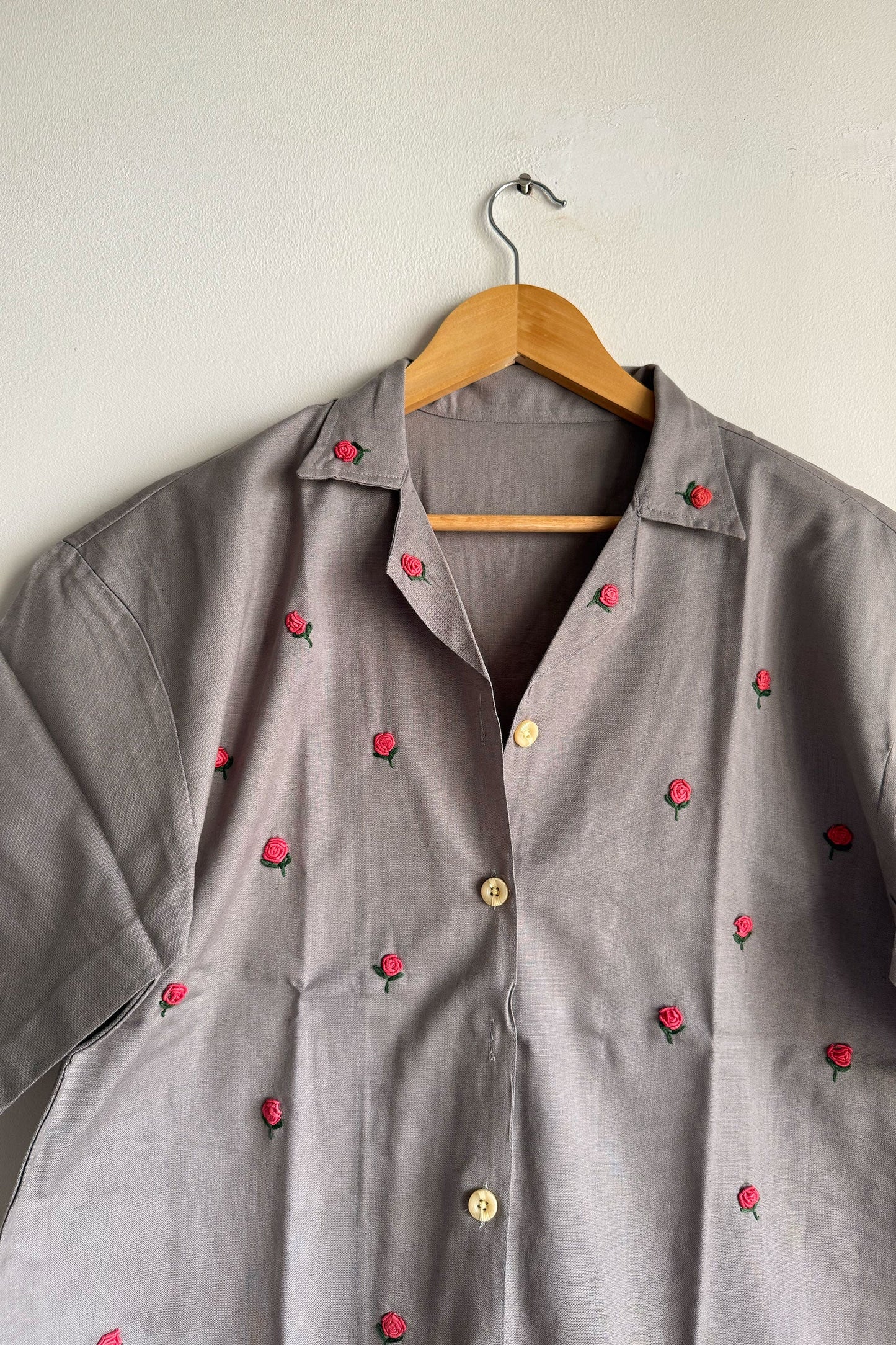 Grey Flora Shirt