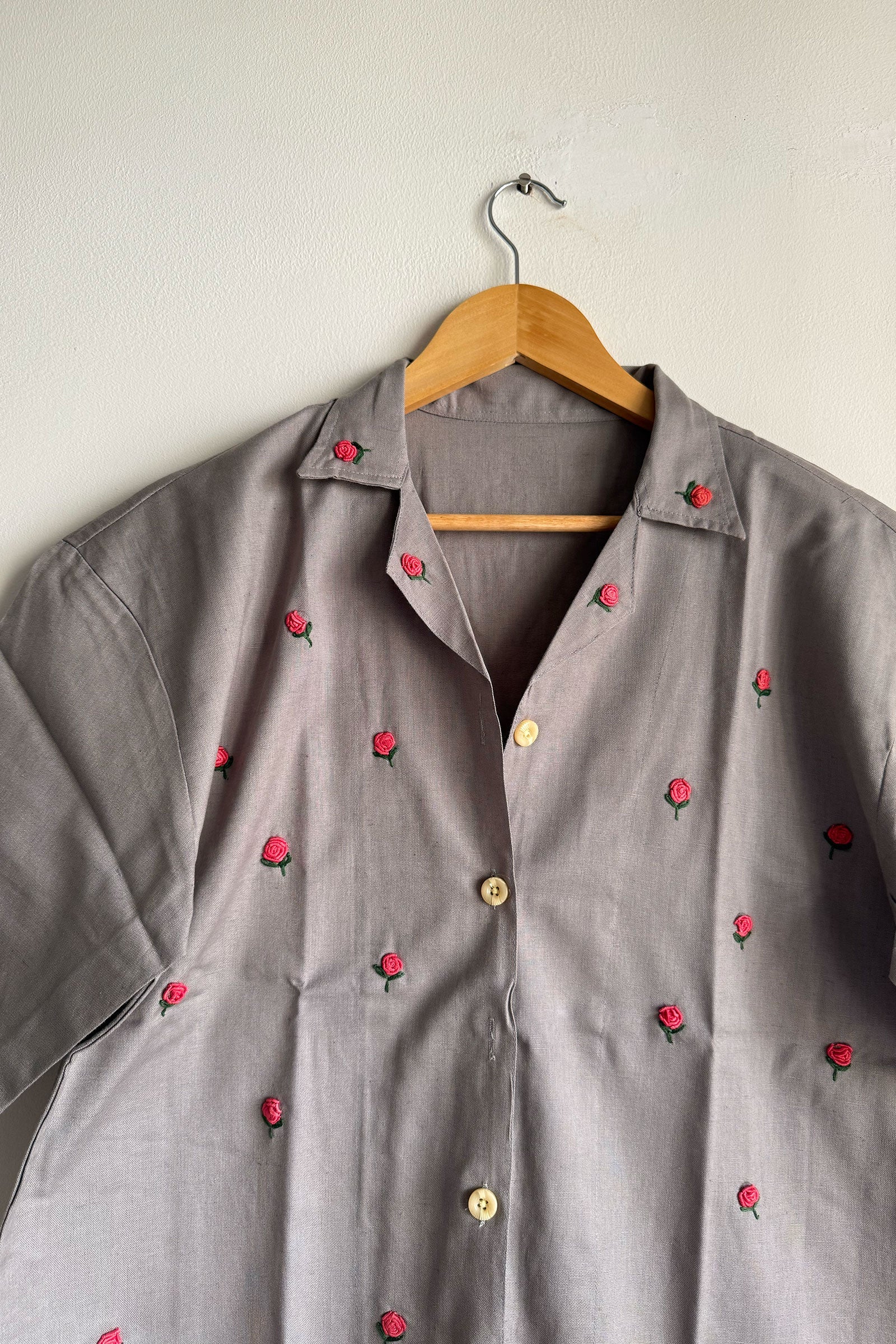 Grey Flora Shirt