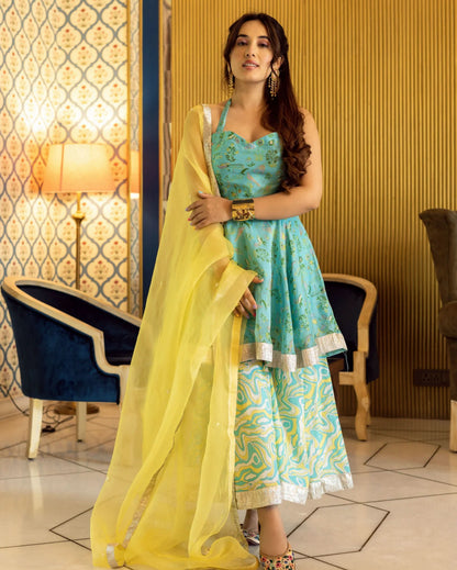 Firosa Chanderi Sharara Set