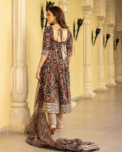 Bhoomi Handblock Gotapatti Suit Set