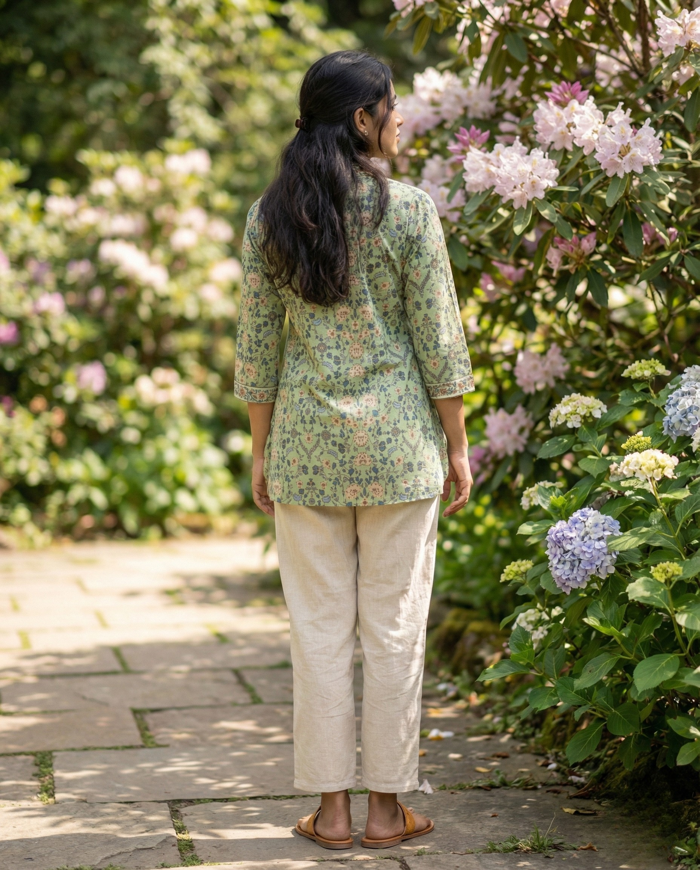 Pastel Floral Cotton Top