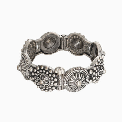 Teejh Sheela Silver Oxidised Bracelet