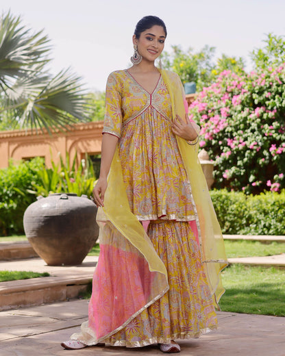 Mohini Chanderi Sharara Set