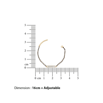 6 Stone Luck Mangalsutra Bracelet