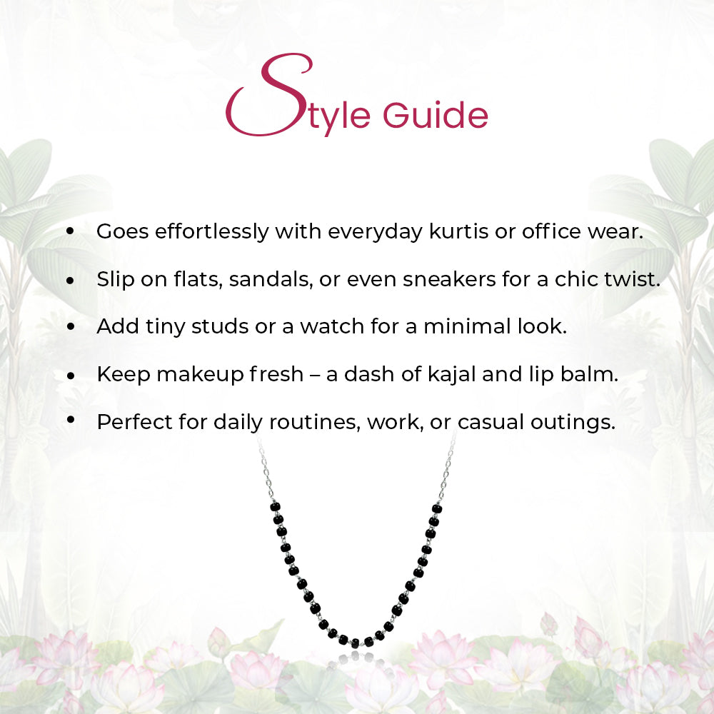 Silver 925 Mangalsutra Chain