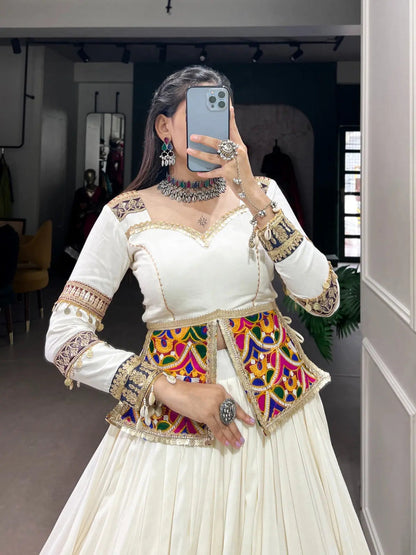 Rayon gamthi work White Concept Navratri Special Chaniya Choli - Premium  from Ethenika.com - Just INR 5590! Shop now at Ethenika.com 