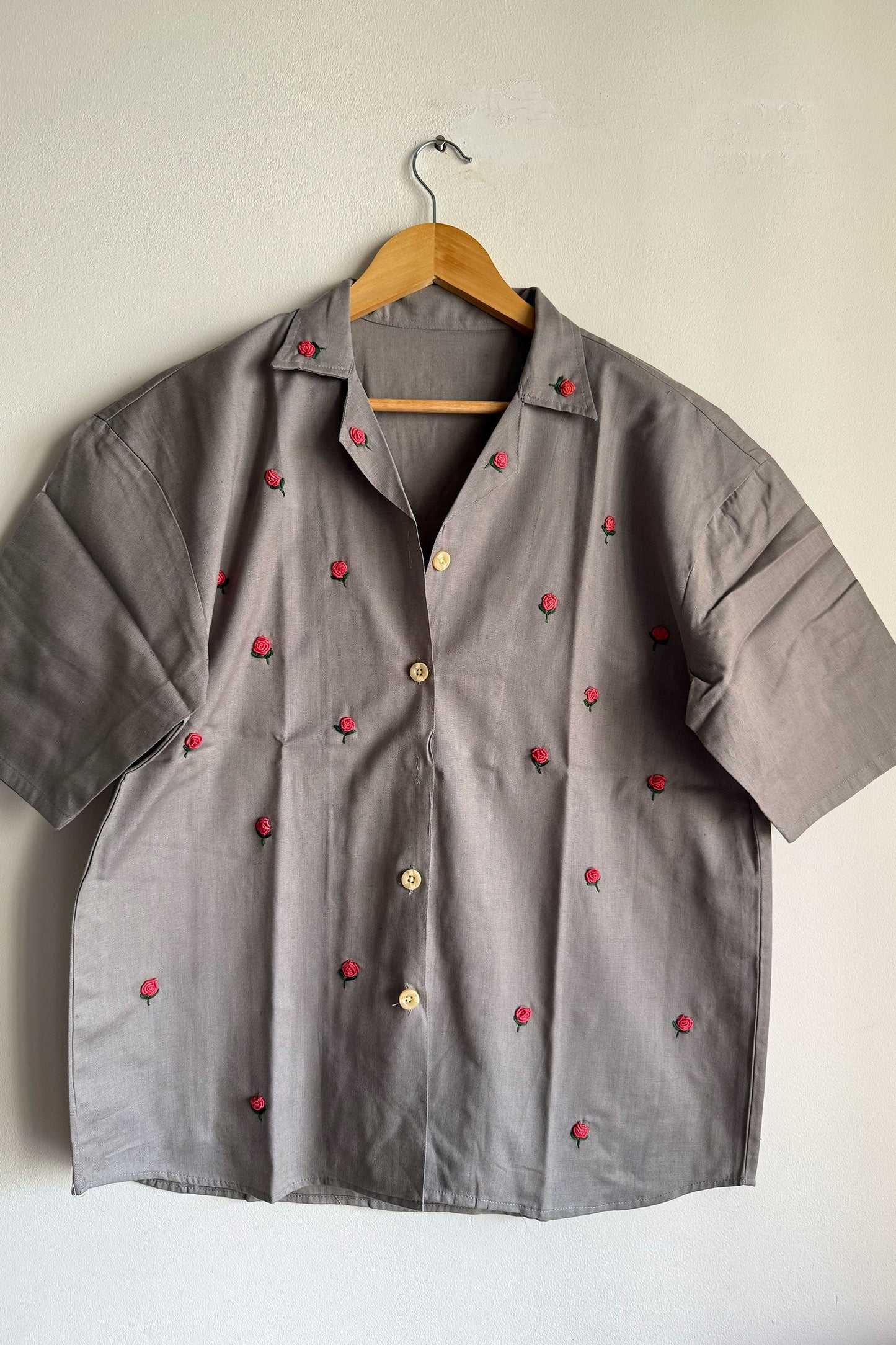 Grey Flora Shirt