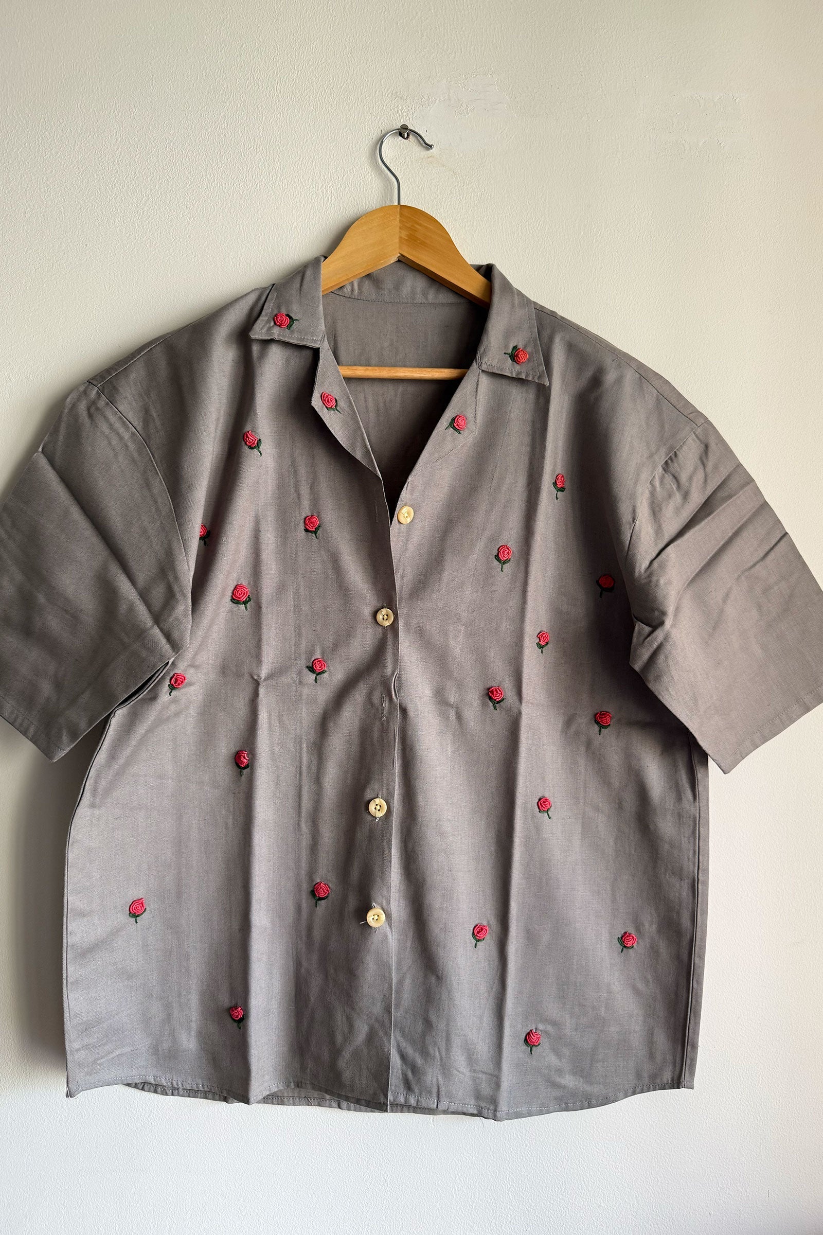Grey Flora Shirt
