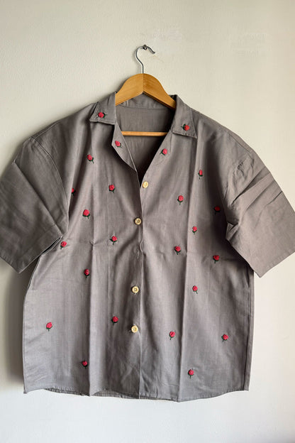 Grey Flora Shirt