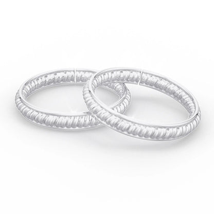 92.5 Sterling Silver Twisted Wire Toe Ring