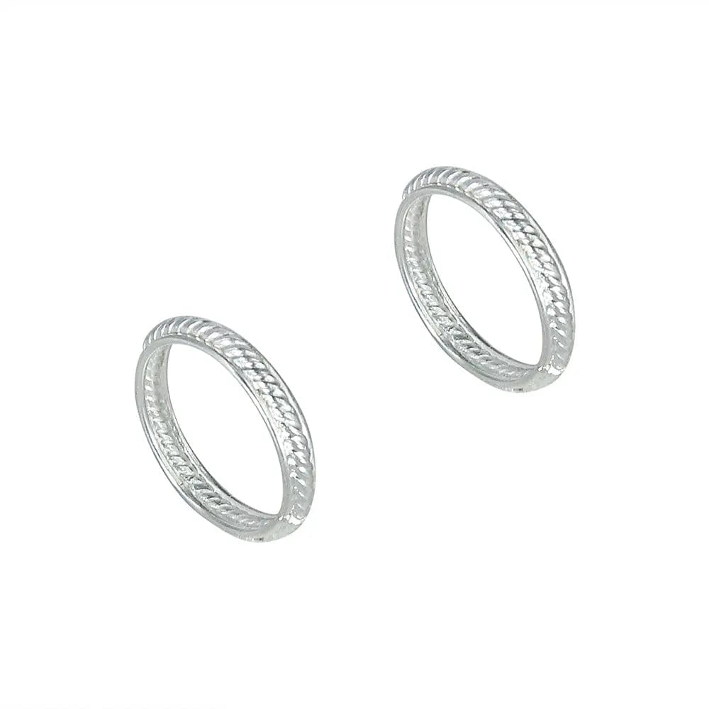 92.5 Sterling Silver Twisted Wire Toe Ring