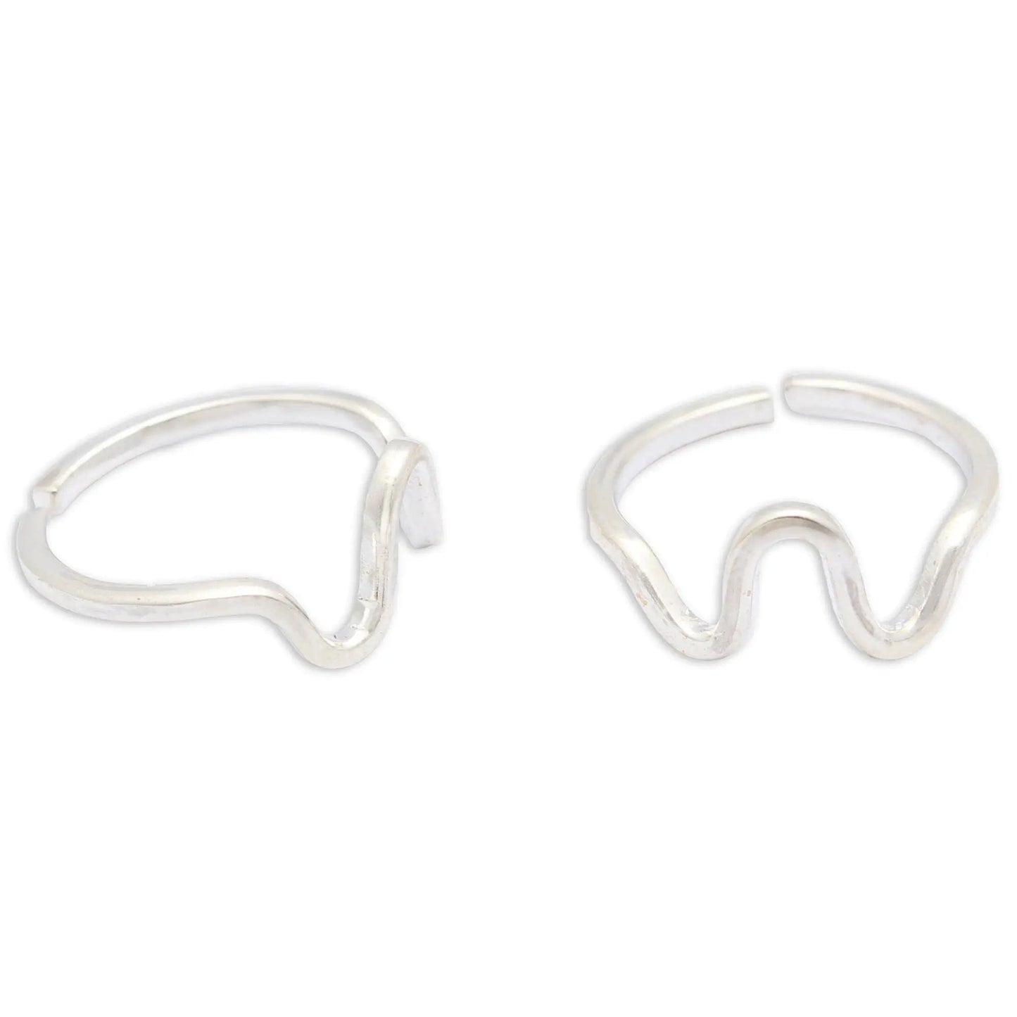 925 Sterling Silver Toe Ring (Pair)