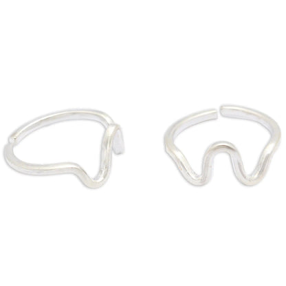 925 Sterling Silver Toe Ring (Pair)