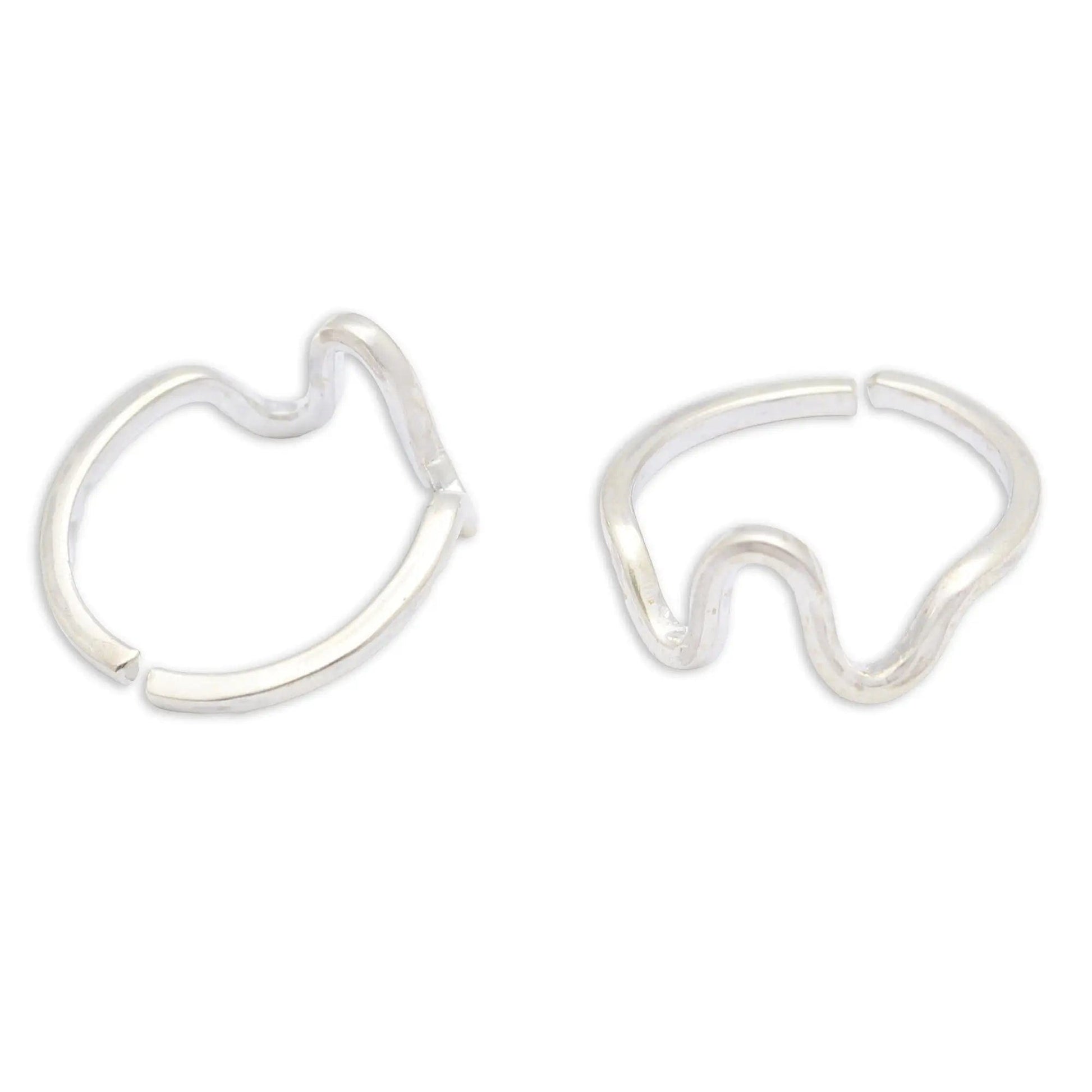 925 Sterling Silver Toe Ring (Pair)