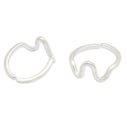 925 Sterling Silver Toe Ring (Pair)