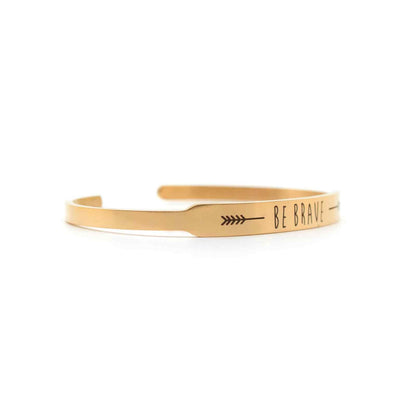 Be Brave Rose Gold Mantra Band - Joker & Witch