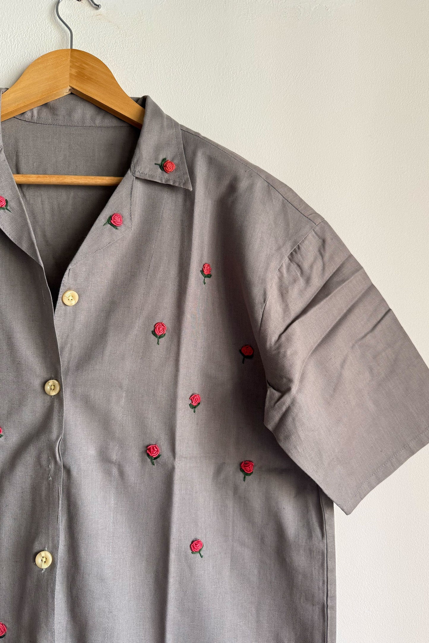 Grey Flora Shirt
