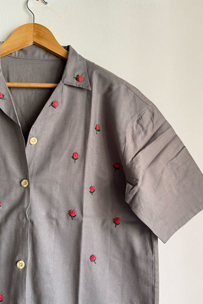 Grey Flora Shirt