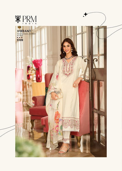 White Purle Print Roman Silk A Line Kurti With Cotton Laning For Women