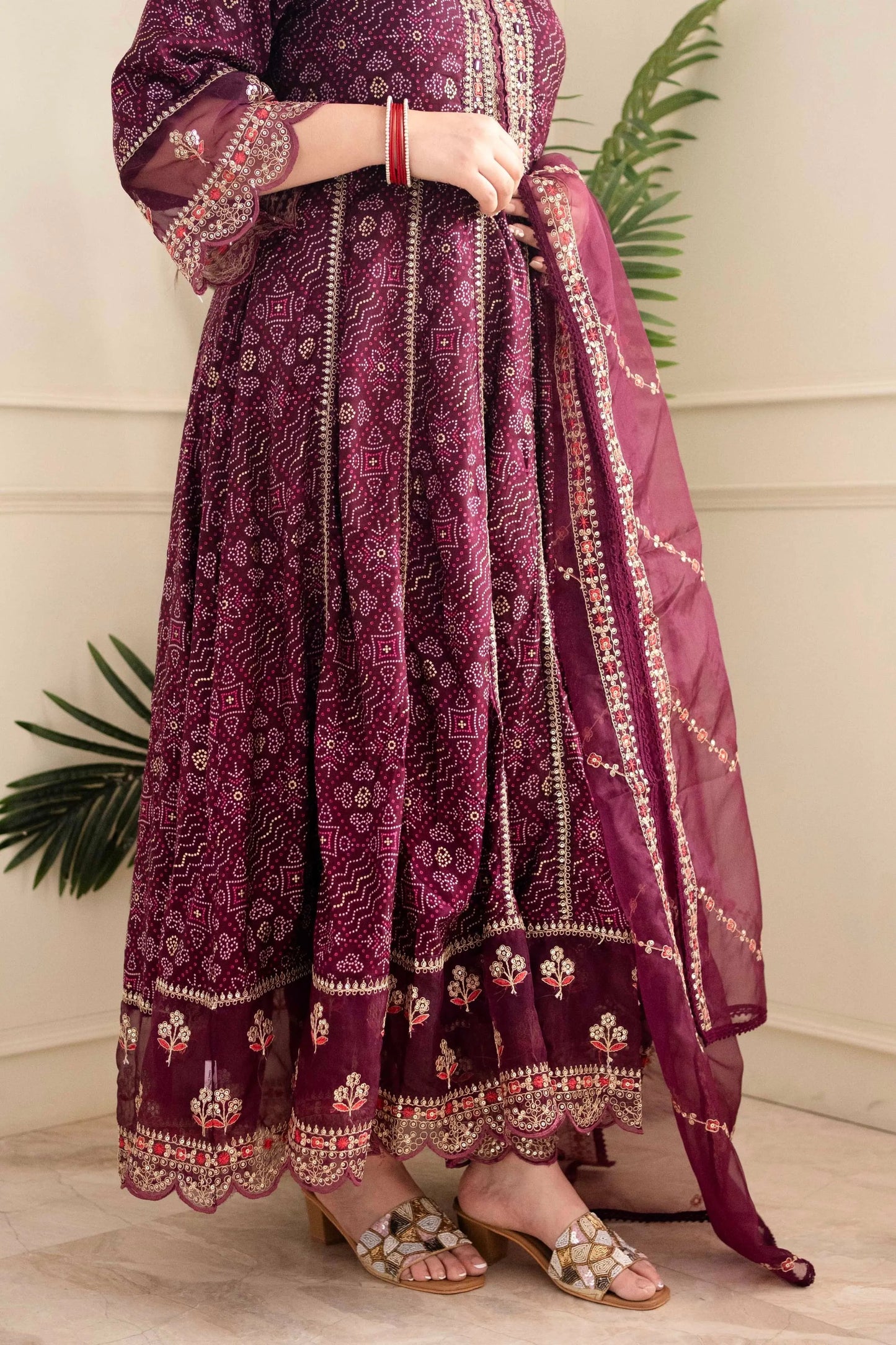 Premium Zari Weaving Printed Kurti Pant Dupatta Set (Stitched) - Premium  from Ethenika.com - Just INR 2590! Shop now at Ethenika.com 