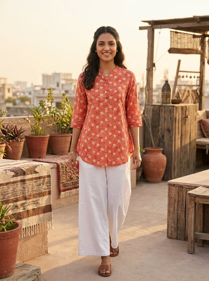 Peach Cotton The Everydate Butta Top