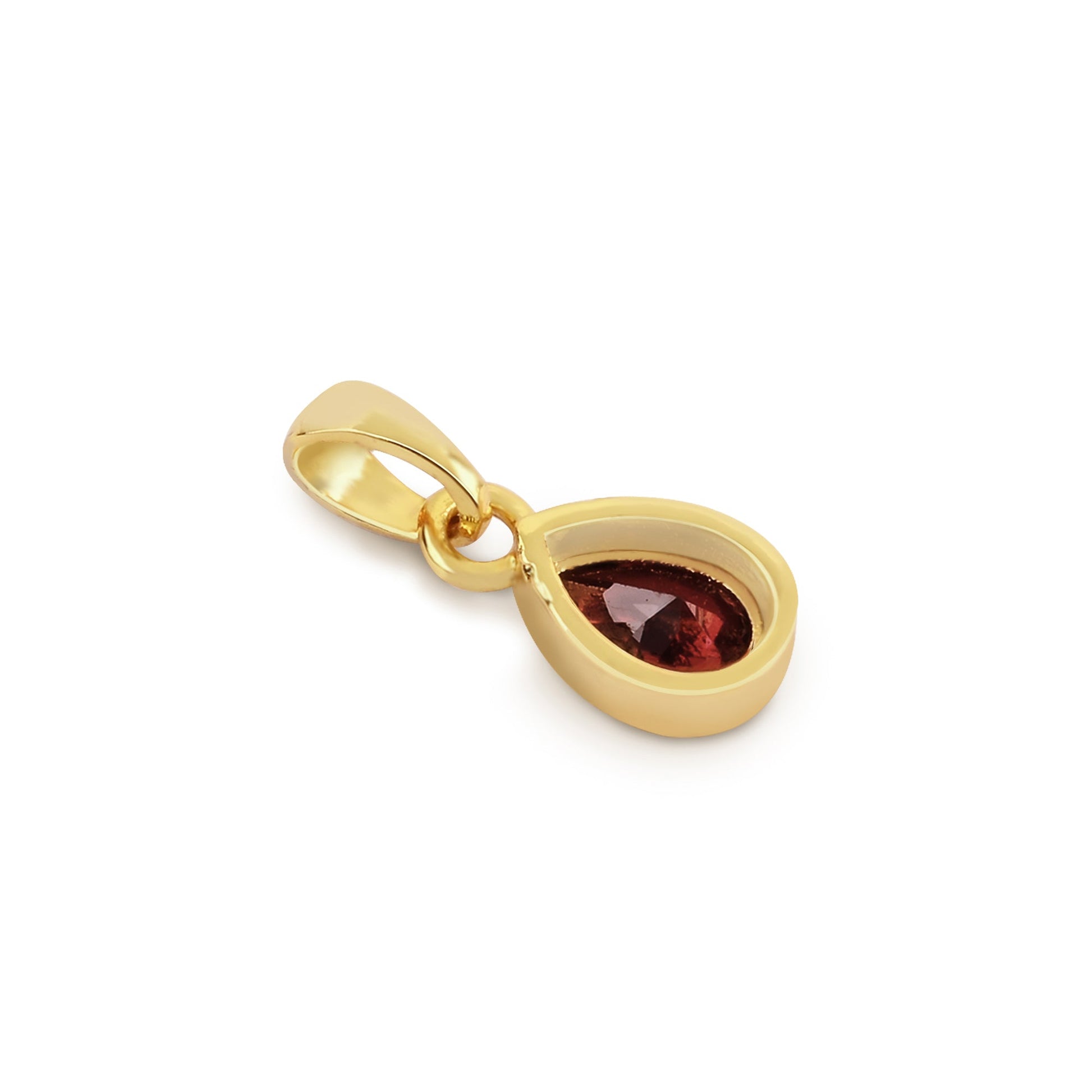January Birthstone Silver Pendant