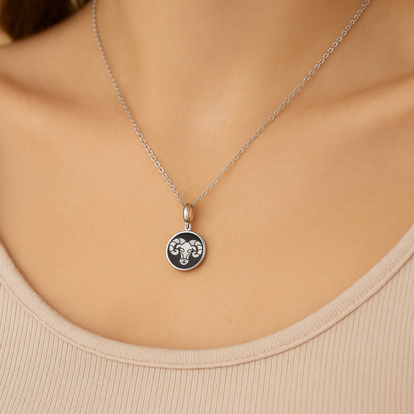 Aries Zodiac Pendant