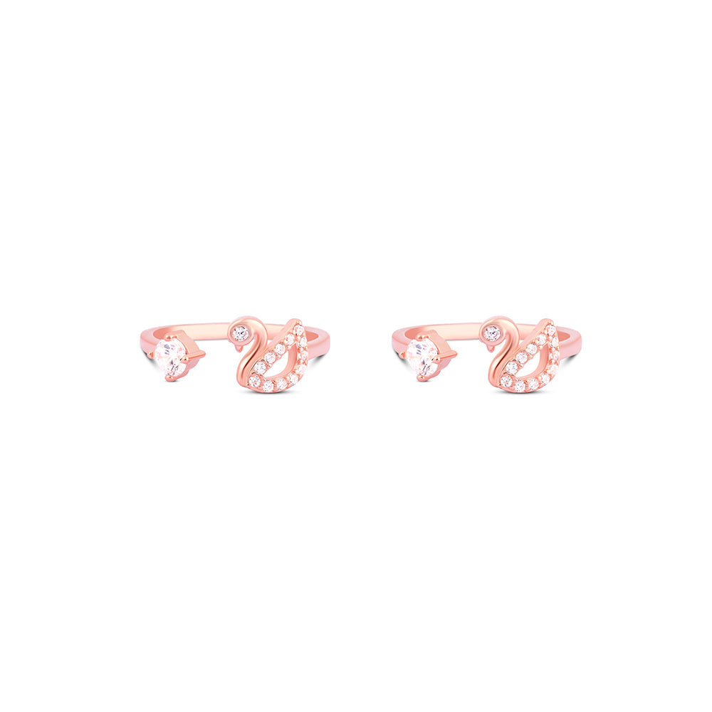 Swan Whisper Toe Ring