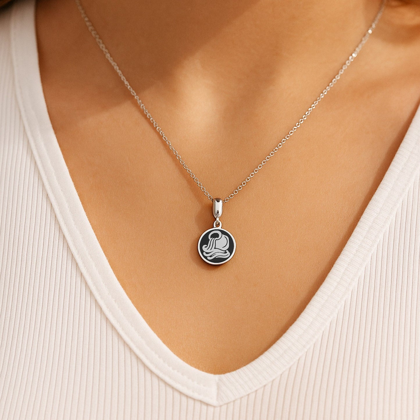 Aquarius Zodiac Pendant