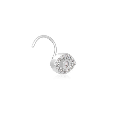 Studded Evil Eye Nose Pin
