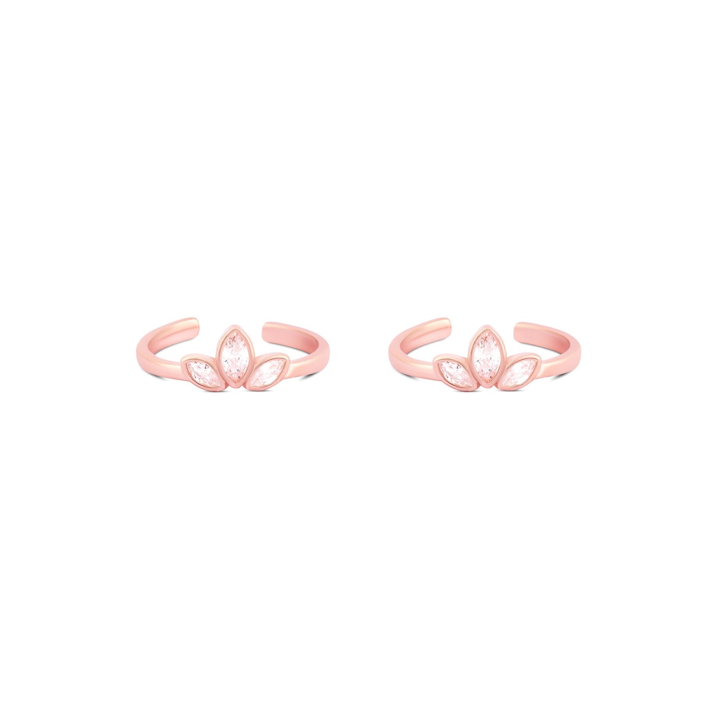 Crystal Sprout Toe Ring