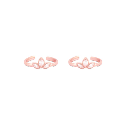Crystal Sprout Toe Ring