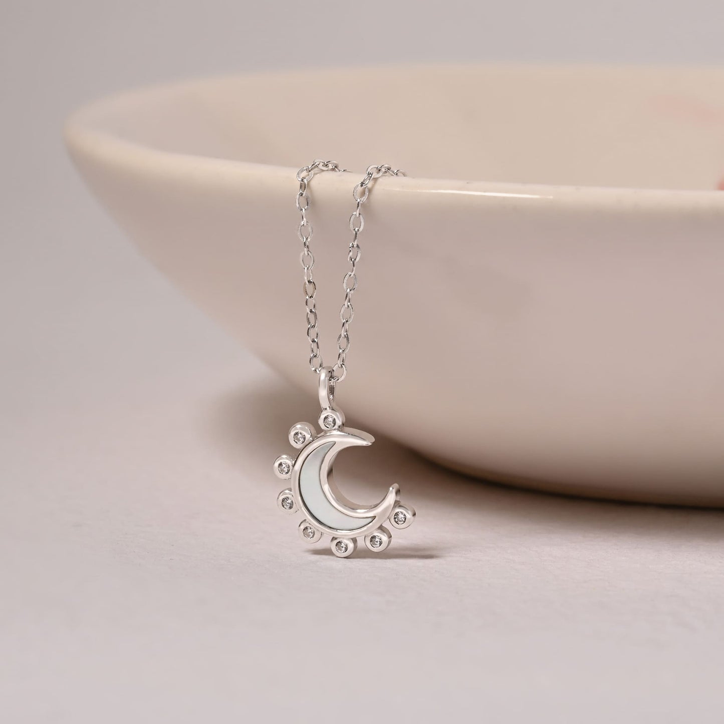 Spike Half Moon Necklace