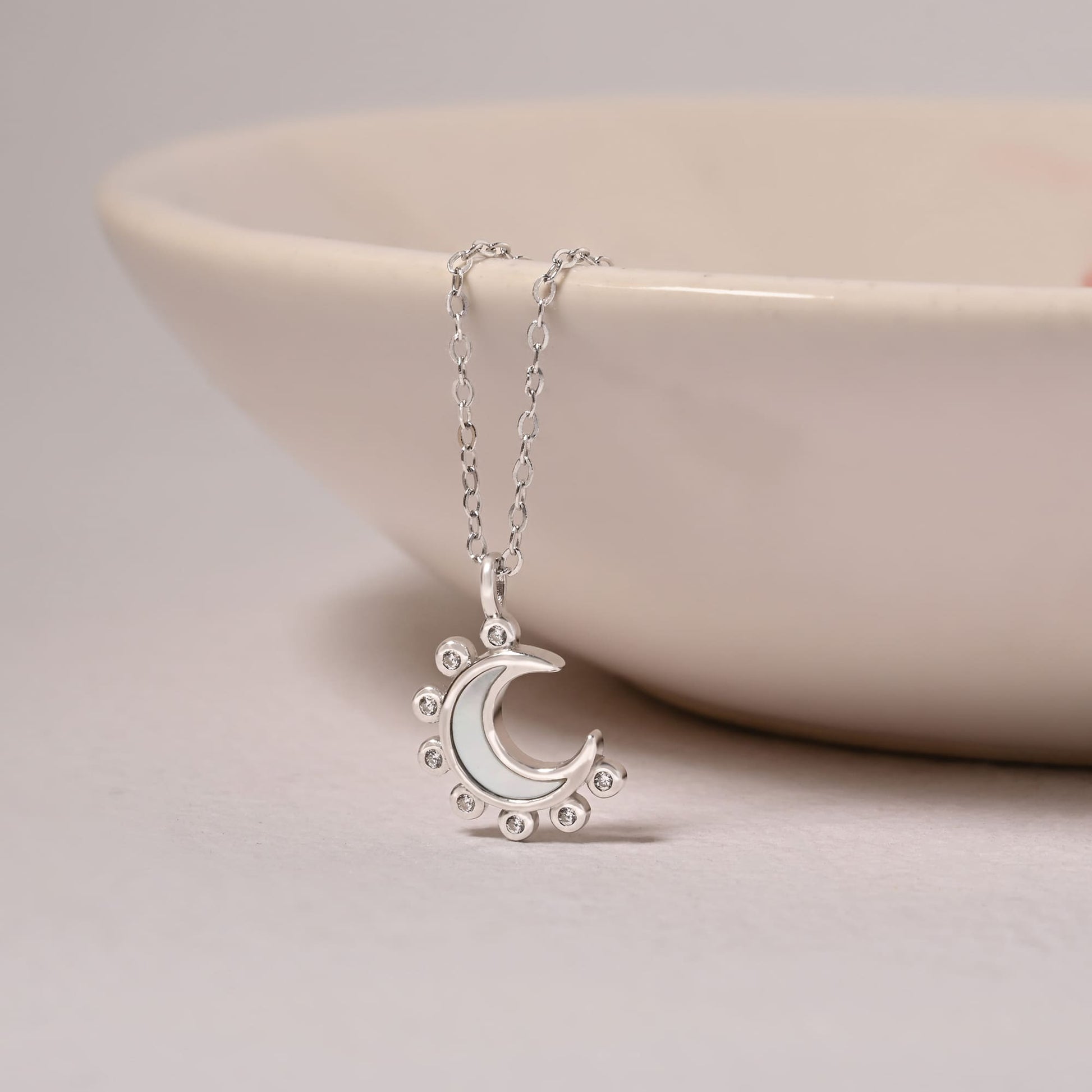 Spike Half Moon Necklace