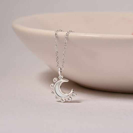 Spike Half Moon Necklace