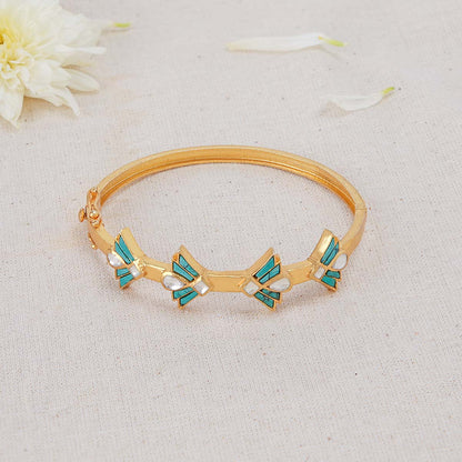 Torquise Kundan Bracelet