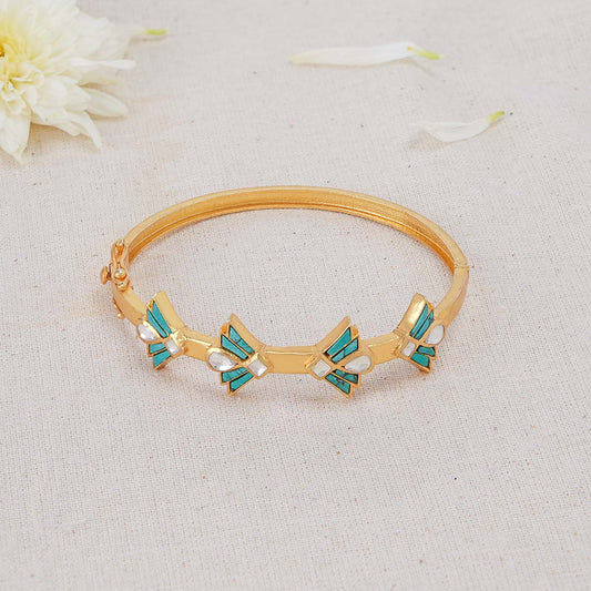 Torquise Kundan Bracelet
