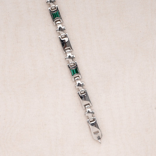 Green Lock Men's Bracelet