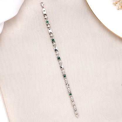Green Lock Men's Bracelet