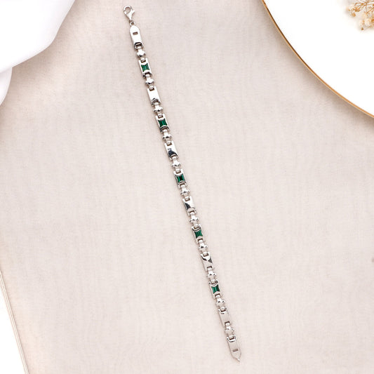Green Lock Men's Bracelet
