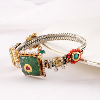 Luna Lark Oxidised Bracelet
