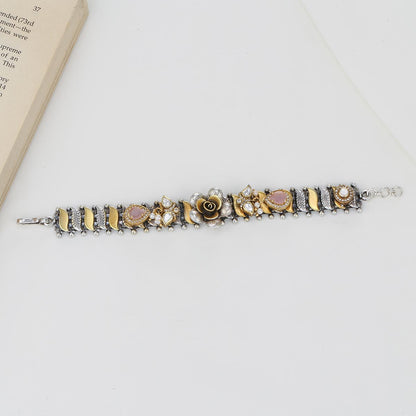 Rustic Charm Oxidised Bracelet