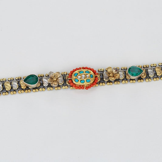 Oxidised Luxe  Bracelet