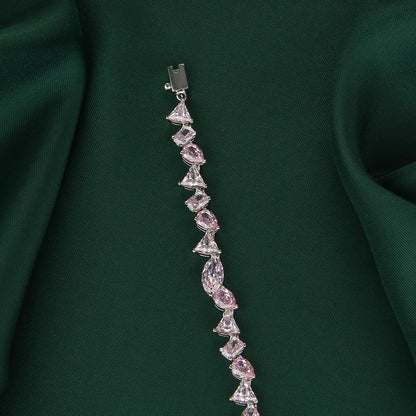 Multi Charm Chain Type Bracelet