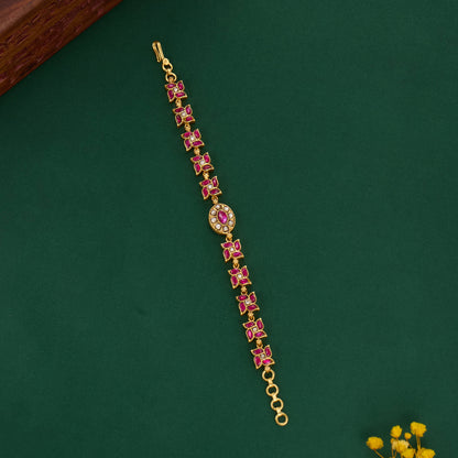 Timeless shine Kundan Bracelet