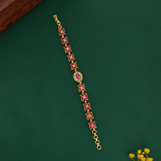 Timeless shine Kundan Bracelet