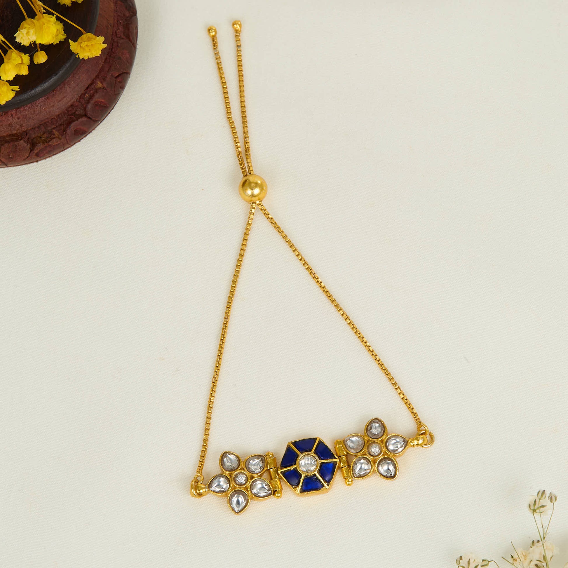 Anila Kundan Bracelet