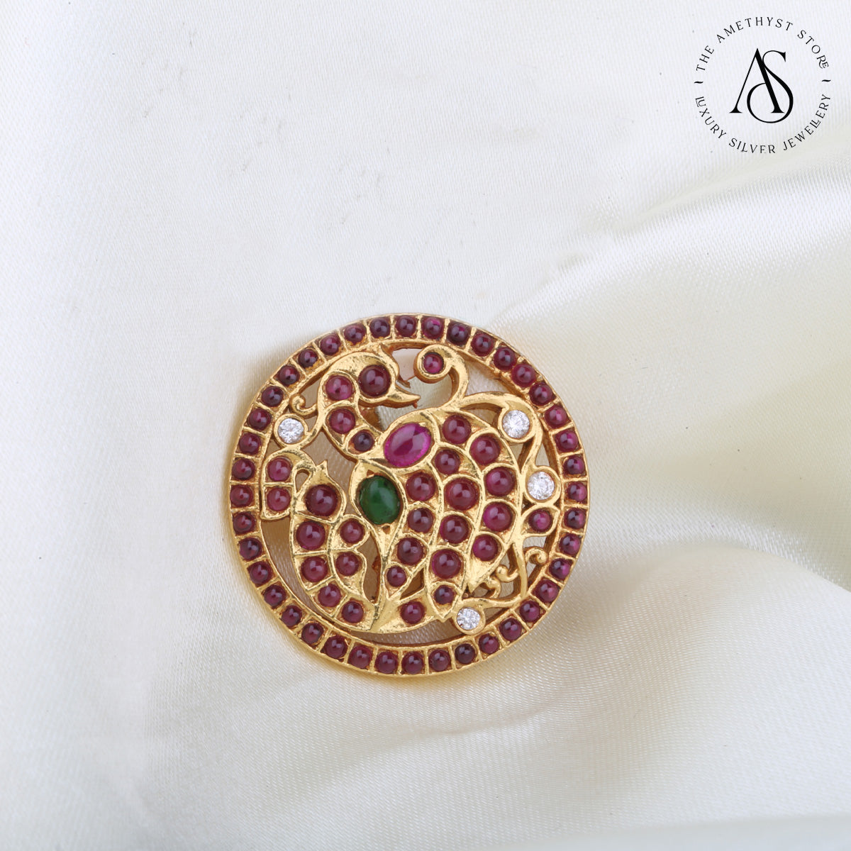 Peacock Stone Pendant