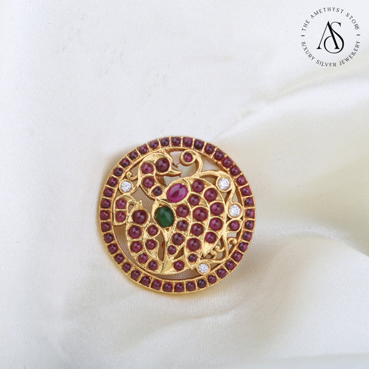 Peacock Stone Pendant